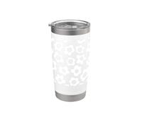 Motif marguerite Gobelet isotherme en acier inoxydable double paroi