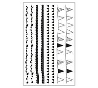 Motifs Autocollants Déco Moulures, 10x16cm, 2 Feuilles