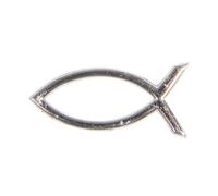 Motifs De Cire Poisson Argent 4x2cm
