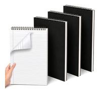 MotiMind 4 Pcs 8.5" x 14" Spiral Legal Pads College Ruled White Legal Pads | Lot de 30 blocs d'écriture pour avocat, parajuriste, étudiant, bureau, documents juridiques