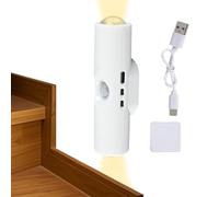 Motion Sensor Light Indoor, Wireless Lamp, Battery Operated Design, Bright LED Illumination, Auto On/Off Feature, Compact Wall Fixture, Perfect for Bedroom, Hallway, 3.94x1.18 inches