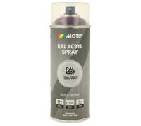 MOTIP Peinture aérosol acrylique RAL 4007 Violet pourpre brillant 400 ml
