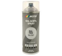 MOTIP Peinture aérosol acrylique RAL 7004 Gris de sécurité brillant 400 ml