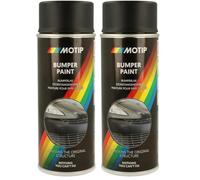 MOTIP Peinture Pare-chocs - Noir - 400ml (Lot de 2)