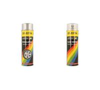 Motip Peinture pour Jantes - Argent - 500ml & 4009 Rallye Brillant Vernis, 25.38cm x 14.61cm x 15.8cm, 500ml le Volume