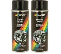 MOTIP Tuning-Line Laque résistante à la chaleur - noir - 400ml (Lot de 2)
