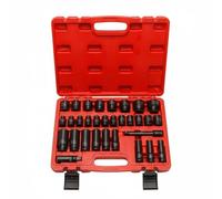 MotiveTech 3s hoc Pneumatique Coffret Douilles à Choc Douilles Métriques Barre Rallonge Acier Cr-mo Renforcé pour Usure, style to 1