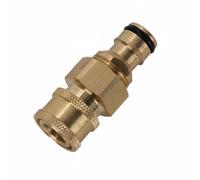 MotiveTech Adaptateur de Tuyau de Lavage Auto Raccord Rapide Réducteur 3/8 à 1/4 pour Liaison entre Nettoyeur Tuyau Lance, Adaptateur 1/4" Petite Femelle Vers Raccord Rapide Robinet Laiton