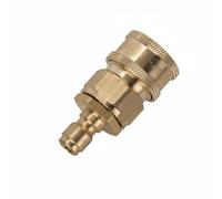 MotiveTech Adaptateur de Tuyau de Lavage Auto Raccord Rapide Réducteur 3/8 à 1/4 pour Liaison entre Nettoyeur Tuyau Lance, Adaptateur 3/8" Grande Femelle Vers 1/4" Petit Mâle Laiton