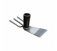 MotiveTech Binette Désherbeuse Houe à Main Outil de Culture Binette de Jardin Aiguisée en Acier au Manganèse pour Sarcler et, Râteau À Dents Double Usage en Acier Au Manganèse Tête Simple