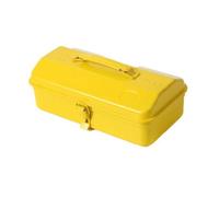 MotiveTech Boîte à Verrillage Robuste Portable, Boîte à Cvercle Articulé, Fermure Sécurisée, pr Véhicule, Garage, Rangement Général, Jaune