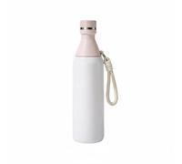 MotiveTech Bouteille de Sport Extérieure Isotherme Gourde Flasque Intérieur Acier Inoxydable 304 Performante Couvercle à Vis Étanche 360 Degrés, Blanc Crème