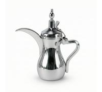 MotiveTech Cafetière Arabe Traditionnel Théière Orientale Inox Récipient pour Bureau, Chromé, 500 Ml