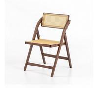 MotiveTech Chaise Pliante Pliable Chaise avec Dossier Naturelle Meuble pour Salle à Manger, Naturel