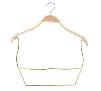 MotiveTech Cintre En Bois Pratique Cintre Barre Pantalon Ergonomique Porte-Vêtemen pr Btique, Or