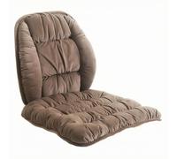 MotiveTech Coussin Chaise avec Dossier Confortable Galette Siège avec Dossier Capitonné pour Bureau, Chameau Riche, Coussin 45x45cm + Support Lombaire
