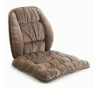 MotiveTech Coussin Chaise avec Dossier Confortable Galette Siège avec Dossier Capitonné pour Bureau, Chameau Riche, Coussin 40X40cm + Support Lombaire