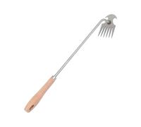 MotiveTech Désherbeur Manuel Outil Jardinage Arrache-Mauvaises Herbes Extracteur Transplantation Multifonction Acier Inoxydable Léger Adapté Au Jardin Pelouse en, Six Dents, 46cm