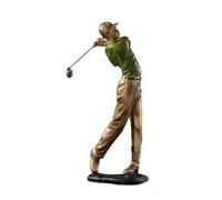 MotiveTech Figurine Jeur Golf Nordique en Résine Figurine Jeur Base Ovale Texturée Artistique Statute pr Console D'entrée, Style C