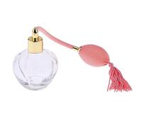 MotiveTech Flacon Parfum Bouteille Vide Parfum Vaporisateur Style Vintage Verre Solide Élégance Convient à La Table de Salle de Bain, Rose