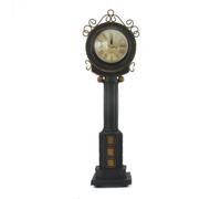 MotiveTech Horloge en Forme Lampadaire Vintage Horloge Style Candélabre Rétro Pendule à Poser pr lon, Bureau, Café, Noir