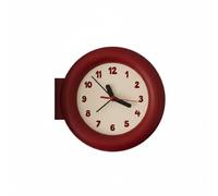 MotiveTech Horloge Murale Double Face Horloge d'angle Pendule Murale Montre Murale Accessoire Décoratif avec Cadran Acrylique et Coque en Résine Visible des Deux