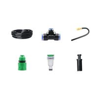 MotiveTech Kit Brumisation avec Buses en Laiton Orientable Système Brumisation avec Buses Atomisant Pulvérisateur pour Terrasse, Culture Maraîchère, 10 Mètres