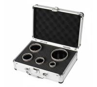 MotiveTech Kit de Perçage Carrelage M14 Foret Carotteuse Trépan Scie Cloche Diamant pour Trous Propres Dans Carrelage Marbre Béton avec Coffret Adapté de