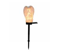 MotiveTech Lampe Ange Solaire Décoration de Jardin Balise Figurine Statue Éclairage Décoratif Extérieur Recharge au Soleil Robustesse par Tous Temps Convient aux, Ange Blanc