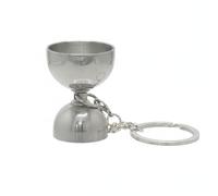 MotiveTech Mini Mesureur avec Porte-Clés Portable Mesureur Cocktail Qualité Alimentaire Jigger pour Voyageurs, Barman, Camping