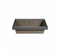 MotiveTech Panier de Rangement d'Armoire Tiroir Extractible Encastré Organiseur de Dressing Panier Tissé Coulissant Porte-pantalons à Glissière Tri Visible, 800 Mm
