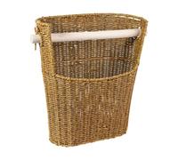 MotiveTech Panier Papier Toilette Organisateur Distributeur Porte avec Panier Tressage Imitation Rotin en PP Style Nordique Adapté au Salon Chambre