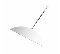 MotiveTech Racloir à Crêpe Chinoise En Métal Spatule Teppanyaki Sans Revêtement Ustensile Cuisine pour Restaurant, L