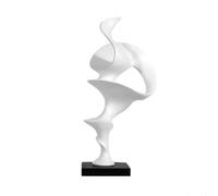 MotiveTech Sculpture Table Raffinée Statuette Table Compacte Objet Décoratif pour Salon, Entrée, 23 15 50cm, Décoration Blanche Grande