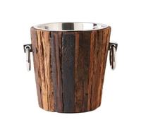 MotiveTech Seau à Vin Élégant Seau à Champagne Double Paroi Rafraîchisseur Bouteilles pour Professionnels, 35 15.5 H18cm, Seau À Vin avec Poignée en Coquillage Coloré
