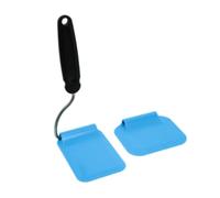 MotiveTech Spatule avec Têtes Interchangeables Orientable Coupe-Pâte Multifonction Ustensile pour Nettoyage des Poêles, Array, Bleu