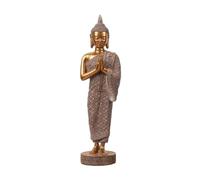 MotiveTech Statuette Bouddha bout Décoratif Statue Spirituel Piéstal pour Salon, Grand Modèle, Bouddha Mains Jointes, Grand Modèle L 9.5cm L 9.5cm H 40cm