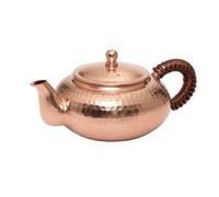 MotiveTech Théière En Cuivre Artisanale Théière avec Poignée Latérale Vintage Vaisselle pour Collectionneurs, Bureau, Array, Cuivre Couleur Originale, 300ml