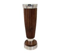 MotiveTech Vase en Acier Inoxydable, Vase en Bois, décoration Moderne pour la Maison, Composition Florale pour Salon, Balcon, Table, étagère ou Bureau, Style C