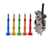 Moto Carburateur Carb pour Suzuki RM-Z250 RM-Z450 CNC Ajusteurs De Carburateur À Vis De Mélange De Carburant Et d'air (Couleur : Bleu)