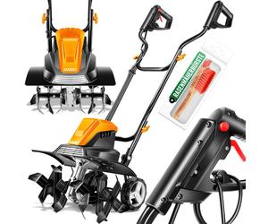 Moto-cultivateur électrique MASKO® 1500 watts | Largeur de travail 40 cm, profondeur de travail 20 cm | Moto-cultivateur | Motoculteur, cultivateur, motoculteur de jardin | Moto-cultivateur électrique