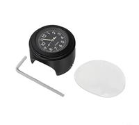 Moto hydrofuge pour montre horloge, cadran lumineux en alliage d'aluminium, guidon et support avec vélo de 22 mm de diamètre 254 mm B (panneau noir noir)