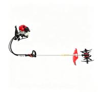 Motobineuse 43 cc 1,25 kW Kit complet pour jardin et terrain | PP, aluminium, caoutchouc, 43 cc, 1,25 kW, roue de 30 cm, roue de 32 cm, lame de 12", réservoir de 1000 ml, multifonction