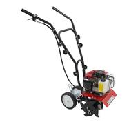 Motobineuse à essence 52 cm³, 2 temps, débroussailleuse | 4 couteaux, profondeur de travail de 3 à 12 cm, largeur de travail de 30 cm, roues réglables en hauteur, pour creuser
