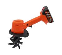 Motobineuse Électrique 21V sans Fil, Motoculteur Batterie 1500mAh Jardin Pr | 235 tr/min, largeur/profondeur 10cm, 4 lames 65Mn, batterie 1500mAh, protections multiples, légère, chargeur inclus.