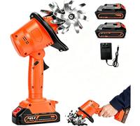 Motobineuse Electrique sans Fil,21V Portable Motoculteur avec 1 Batterie Et Charge,235 RPM,Largeur/Profondeur De Travail 10/10 Cm,pour Cultivateur pour Yard, Culture du Sol