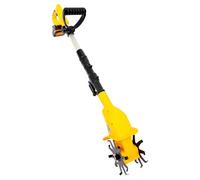 Motobineuse sans fil avec manche télescopique | Défonceuse électrique manuelle 20 V, 250 tr/min, lames en acier au manganèse, interrupteur de sécurité, pour parterre, serre