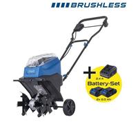 Motobineuse sans fil SCHEPPACH - BC-MT300-X Set S - Largeur travail 30 cm - 4 lames - 2 batteries 2.0Ah 20V IXES + chargeur 2.4A