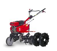 Motobineuse thermique 7 ch 75 cm à courroie + set de roues MW Tools MFR750