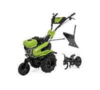 Motoculteur à essence 7CV 212 Cm3 5200W + Jeu de FRAISES + Butteur Idéal Jardin & Maraîchage VITO